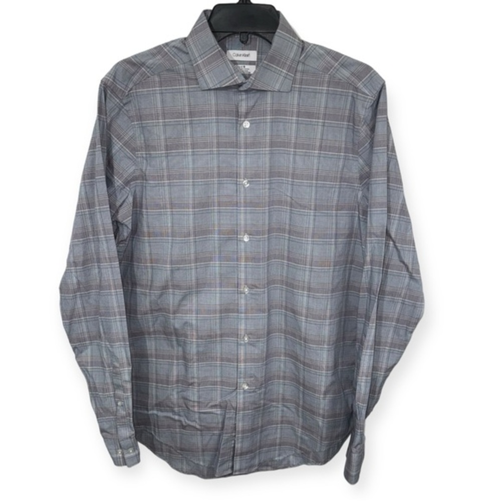 Calvin Klein Men’s Steel+ Long Sleeve Shirt Size 15.5-34/35